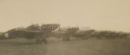 Peter Provenzano Photo Album Image_copy_099.jpg - Fairy battle bombers converted to trainers.  RAF Station Netheravon, England.  No. 1 SFTS (Service Flight Training School).
Peter Provenzano was with the No. 1 SFTS from September 8, 1941 to 
December 8, 1941.